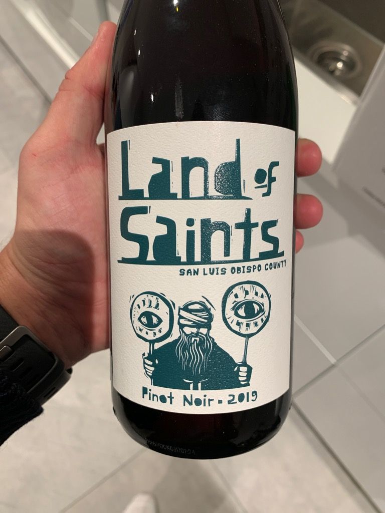2019 Land of Saints Pinot Noir San Luis Obispo County, USA, California