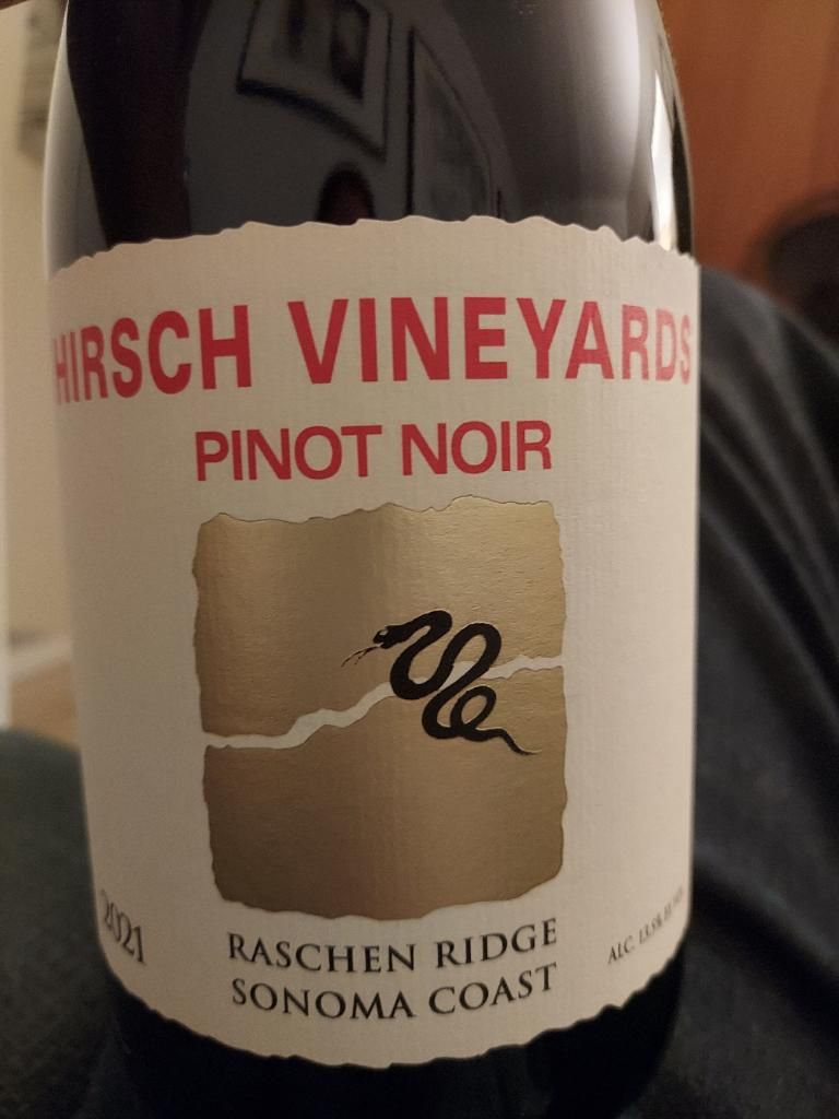 2021 Hirsch Vineyards Pinot Noir Raschen Ridge - CellarTracker