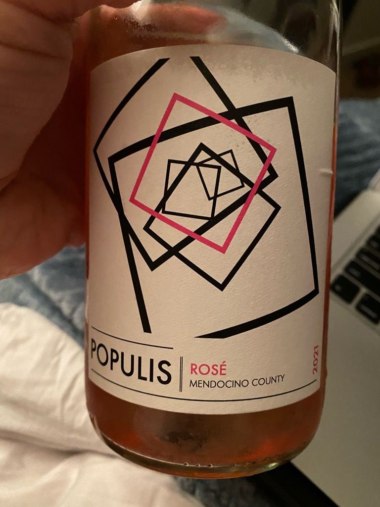 2021 populis Carignane Rosé, USA, California, North Coast, Mendocino