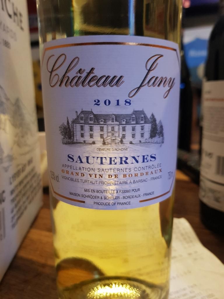 2018 Château Jany, France, Bordeaux, Sauternais, Sauternes - CellarTracker