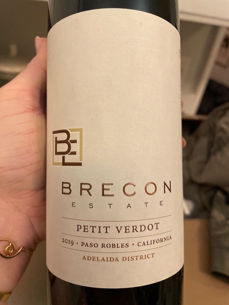 2019 Brecon Estate Petit Verdot, USA, California, Central Coast, Paso