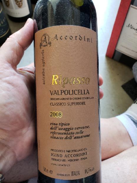 Accordini, ripassa, rosso Del veneto, valpolicella 750ml (784585005895)