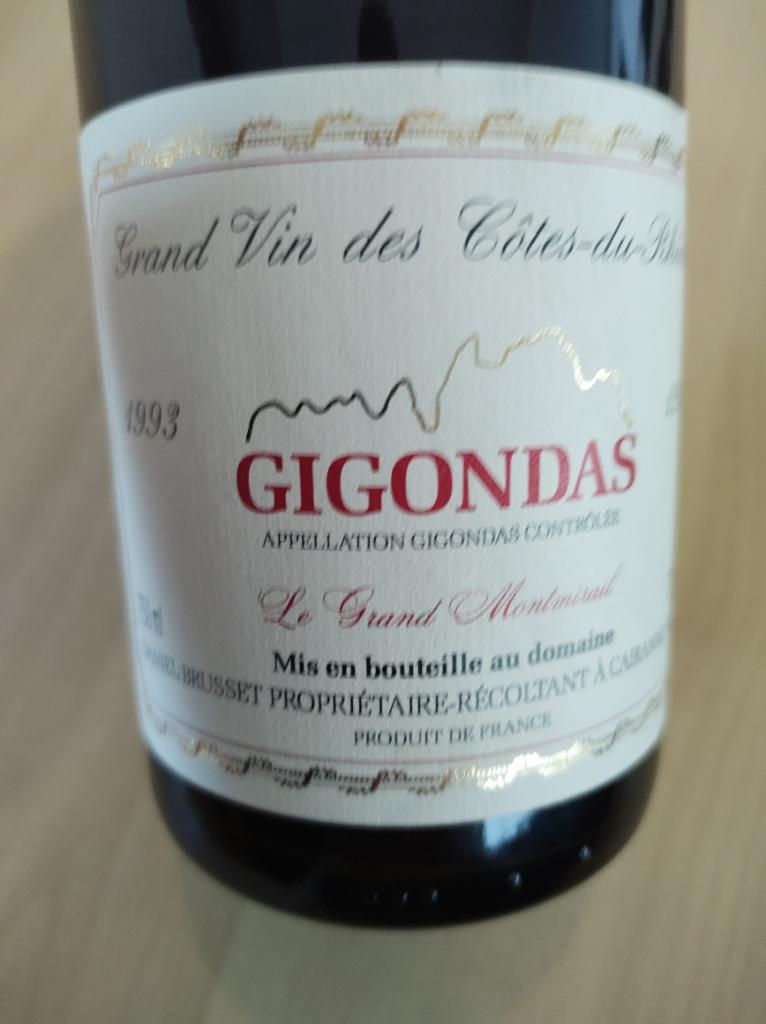 1993 Domaine Brusset Gigondas Tradition Le Grand Montmirail, France