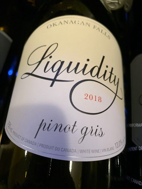 2018 Liquidity Wines Pinot Gris, Canada, British Columbia, Okanagan ...