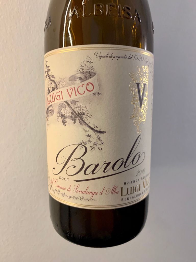 2016 Luigi Vico Barolo Serralunga D'Alba, Italy, Piedmont, Langhe