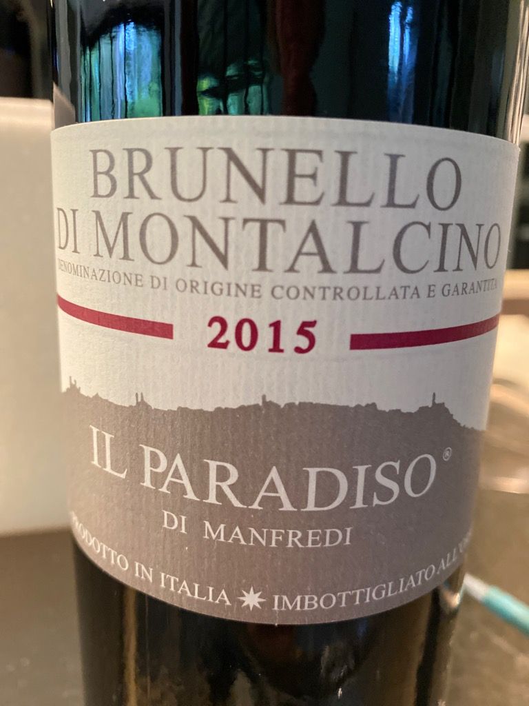 2015 Il Paradiso (Manfredi) Brunello di Montalcino - CellarTracker