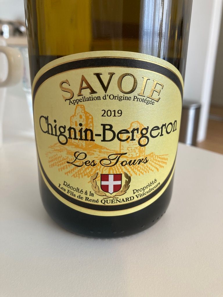 2019 Les fils de René Quenard Vin de Savoie ChigninBergeron Cellier