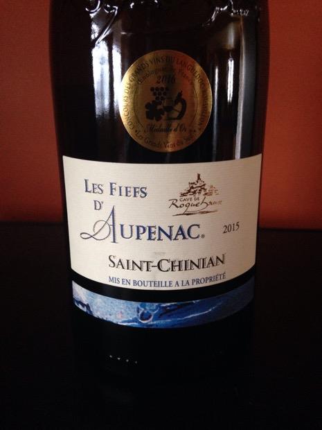 2015 Cave de Roquebrun Saint-Chinian Les Fiefs d'Aupenac Blanc, France ...