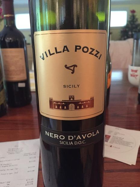 2015 Villa Pozzi Nero D'Avola Sicilia, Italy, Sicily, Sicilia ...