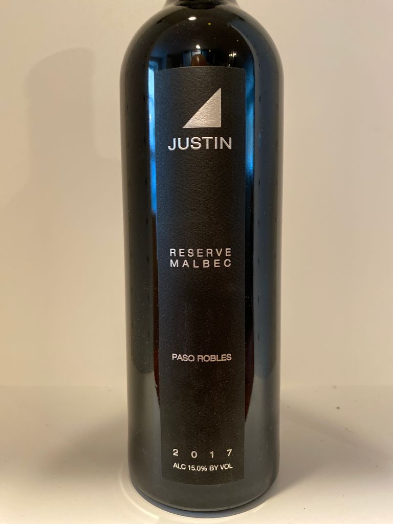 2017 Justin Vineyards & Winery Malbec Reserve Paso Robles, USA