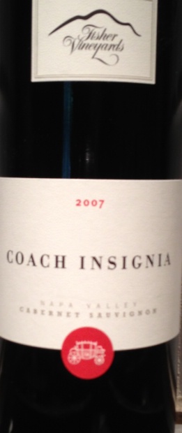 2007 Fisher Vineyards Cabernet Sauvignon Coach Insignia, USA, California,  Napa Valley - CellarTracker