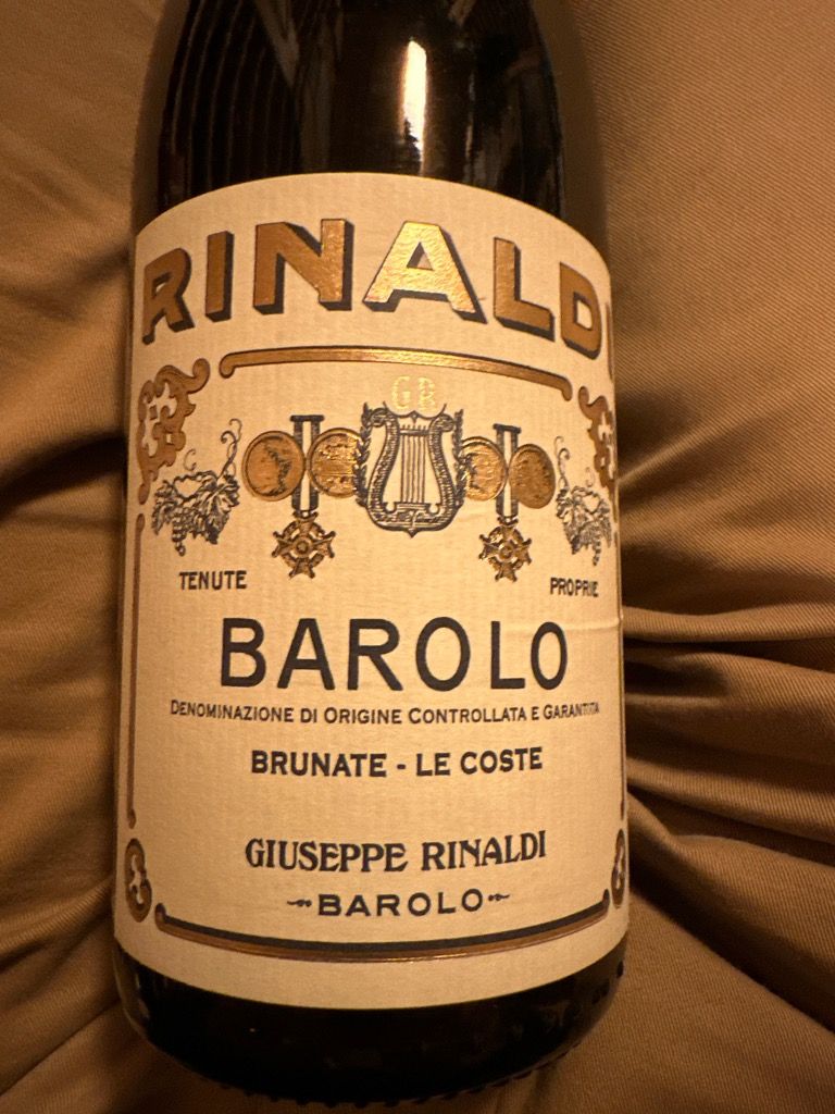 1999 Giuseppe Rinaldi Barolo Brunate Le Coste CellarTracker