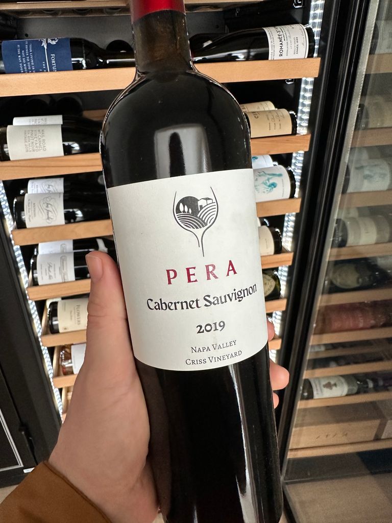 2019 Pera Cabernet Sauvignon Criss Vineyard Usa California Napa