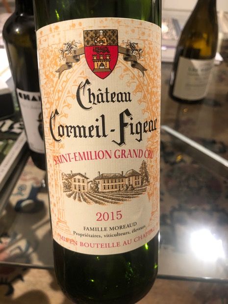 2015 Château Cormeil-Figeac, France, Bordeaux, Libournais, St. Émilion ...