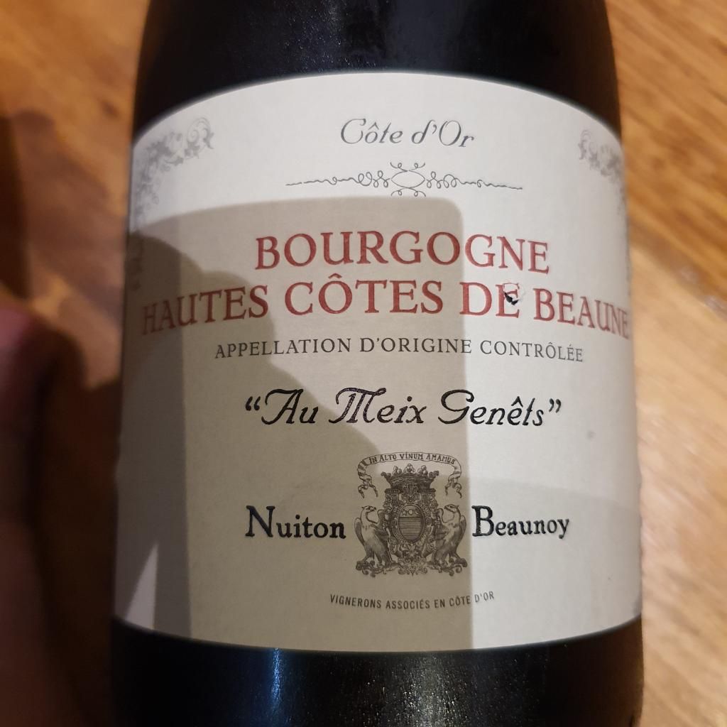 2019 Nuiton-Beaunoy Bourgogne Hautes-Côtes De Beaune Au Meix Genêts ...