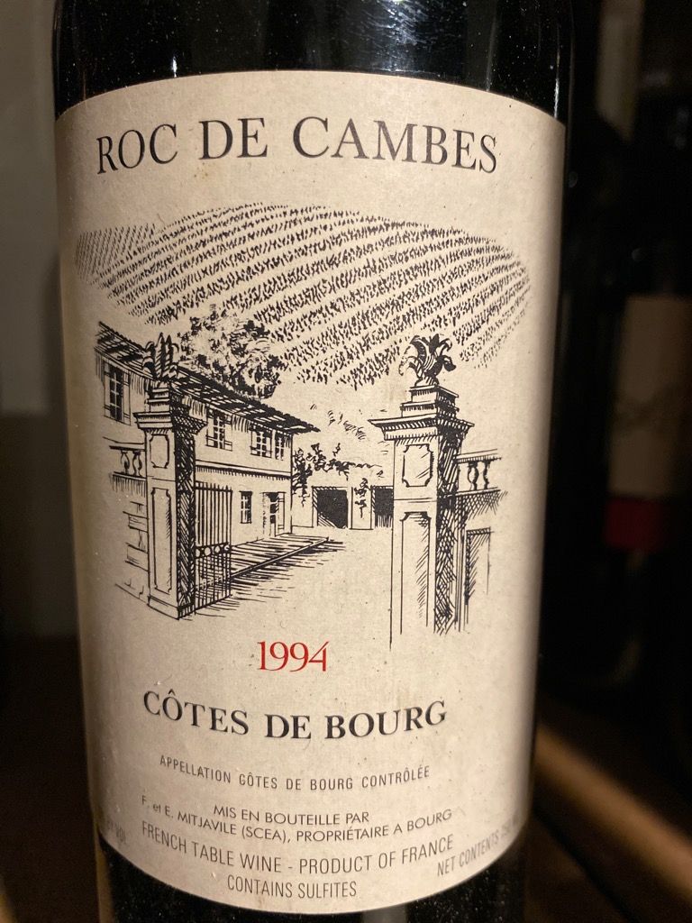 ROC DE CAMBES 1994 CÔTES DE BOURG 750ml 1994 Roc de Cambes - CellarTracker