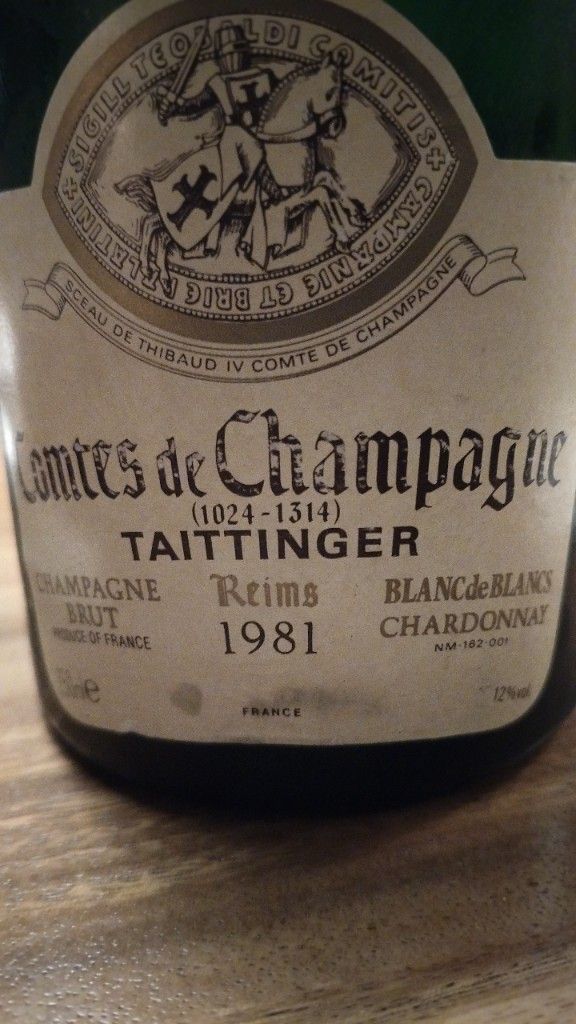 1982 Taittinger Champagne Comtes de Champagne Blanc de Blancs Brut