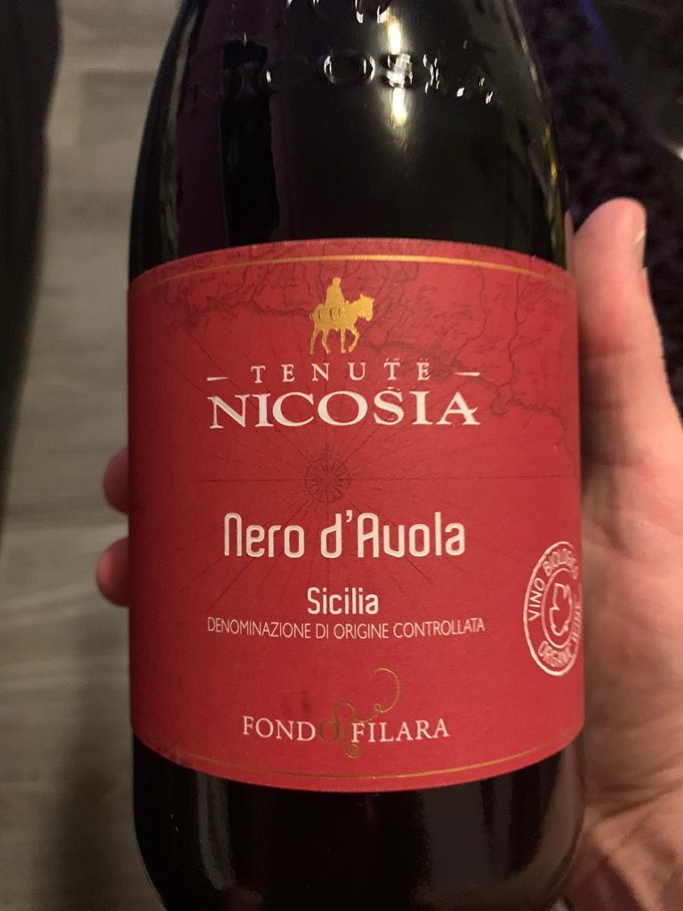2021 Cantine Nicosia Nero d'Avola Sicilia Fondo Filara, Italy, Sicily