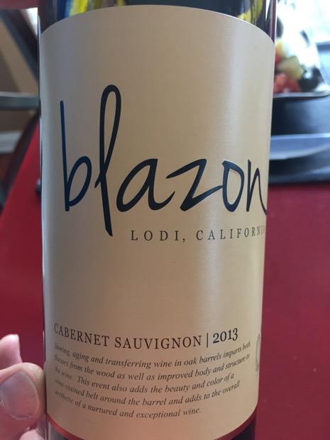 2013 Blazon Cabernet Sauvignon Usa California Central Valley Lodi Cellartracker