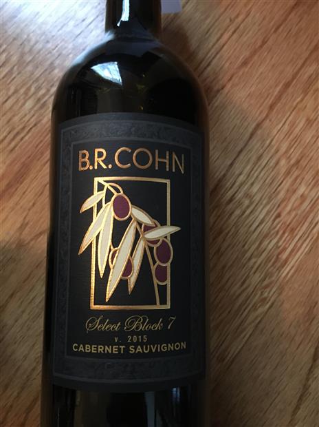 2015 B.R. Cohn Cabernet Sauvignon Select Block 7 Olive Hill Estate ...