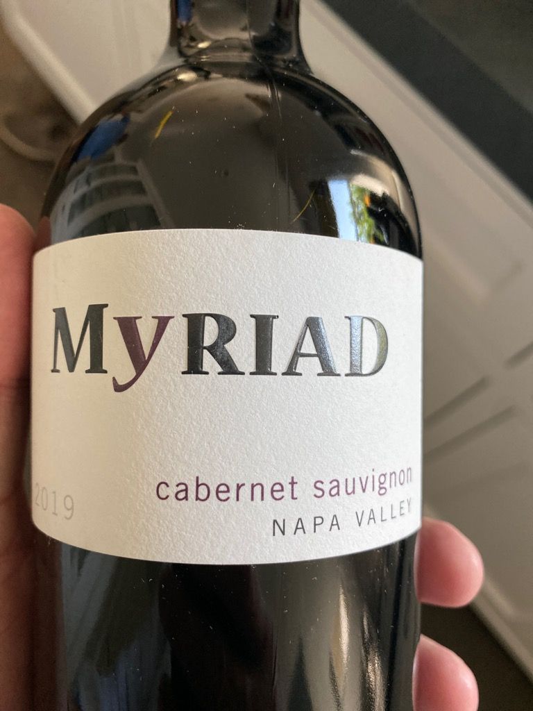 2019 Myriad Cellars Cabernet Sauvignon Napa Valley, USA, California ...