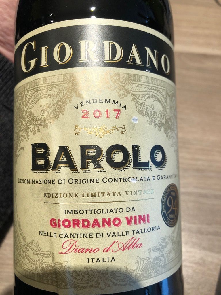 2017 Giordano Barolo - CellarTracker