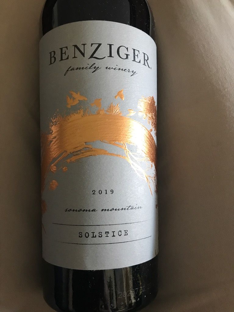 2022 Benziger Family Winery Solstice Blend, USA, California, Sonoma ...