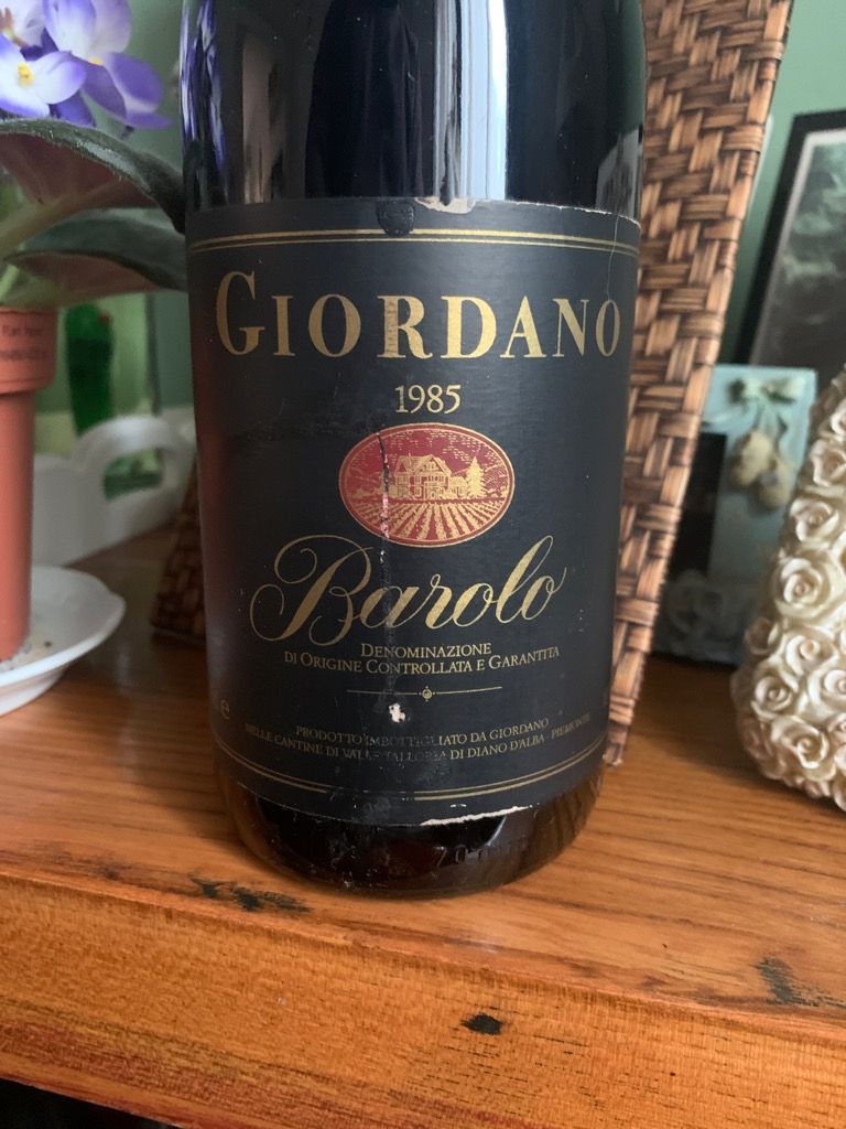 1985 Giordano Barolo - CellarTracker