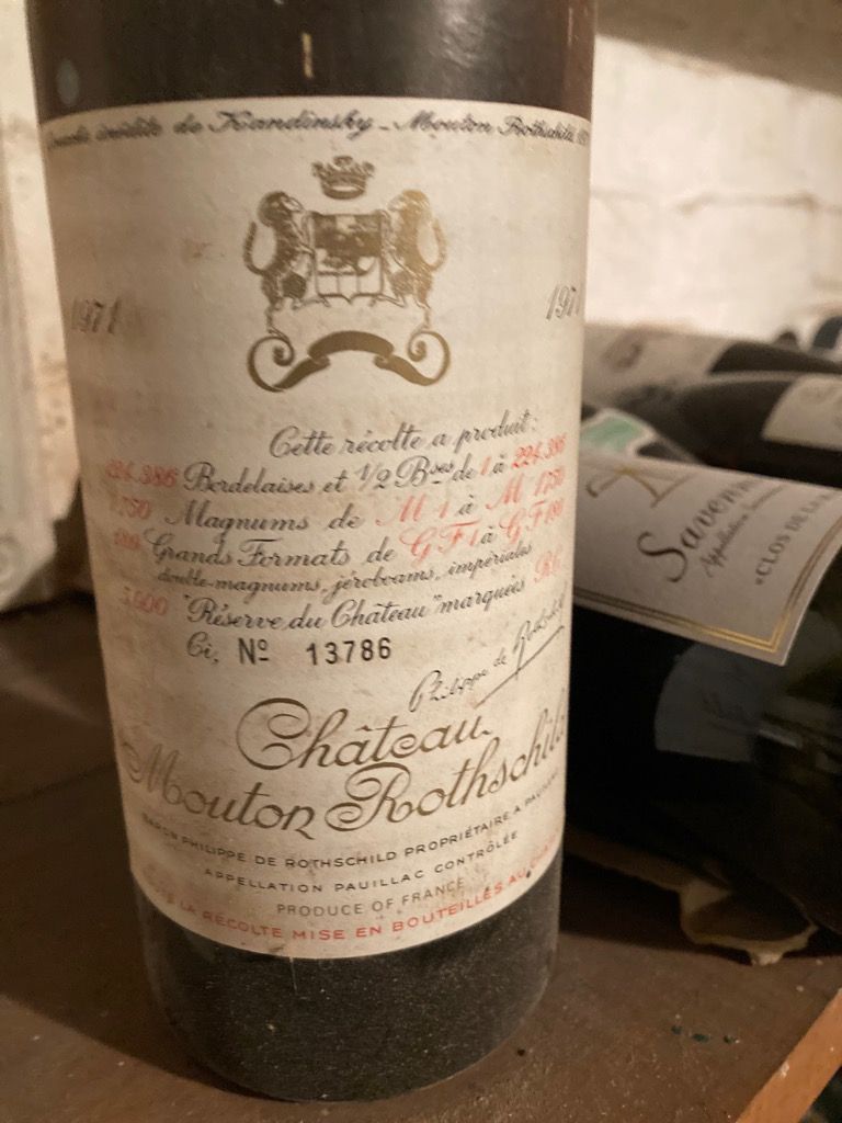 1971 Château Mouton Rothschild - CellarTracker