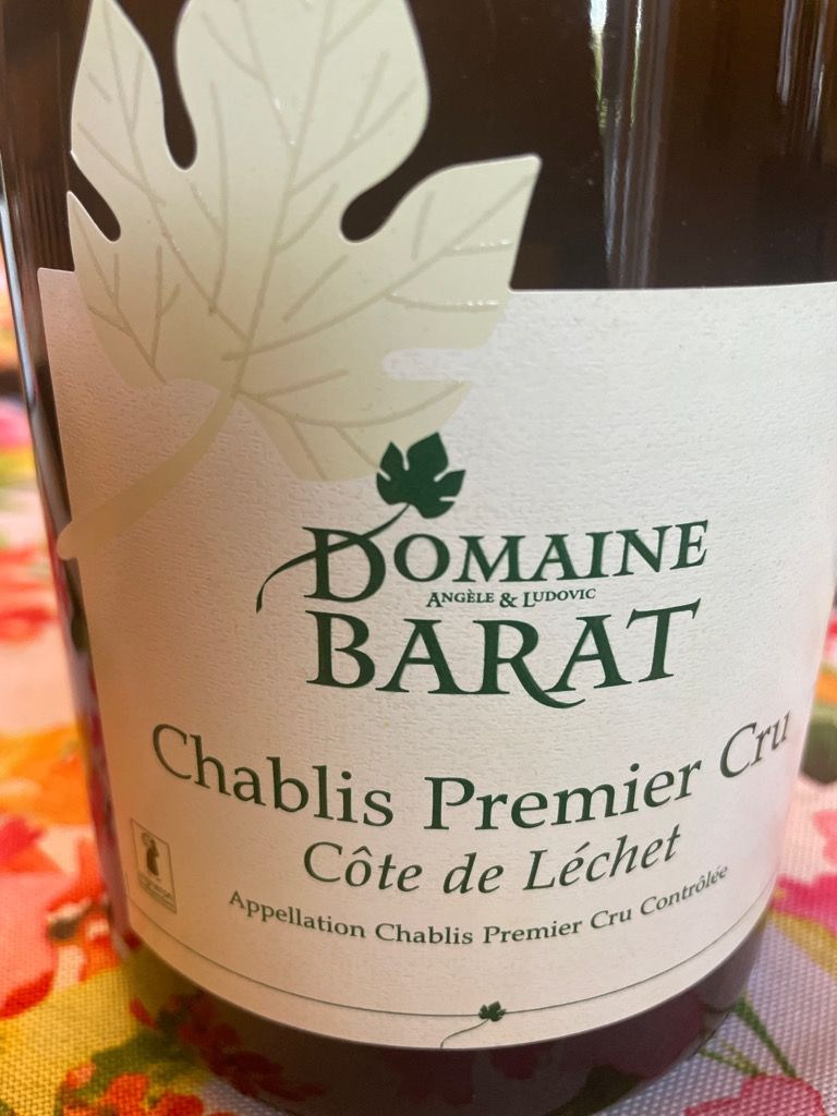 箱入り Chablis 2018 & Vins de France 2022 2023 Domaine Barat Chablis 1er Cru Côte de Léchet