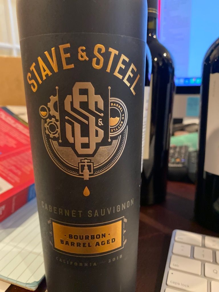 2015 Stave and Steel Sauvignon Aged Bourbon Barrel, USA