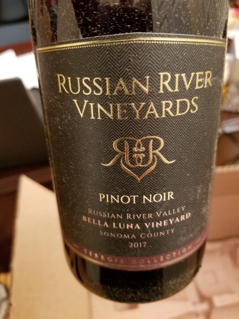 2018 Russian River Vineyards Pinot Noir Terroir Collection Bella Luna ...