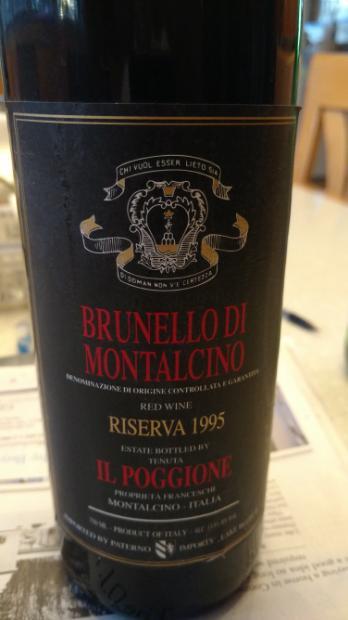 1991 Il Poggione (Proprietá Franceschi) Brunello di Montalcino