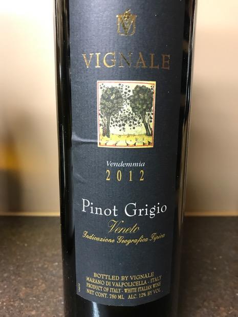 2012 Vignale Pinot Grigio Delle Venezie, Italy, Delle Venezie ...