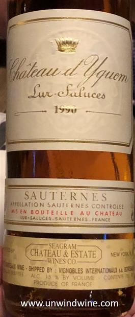 1990 Château d'Yquem - CellarTracker