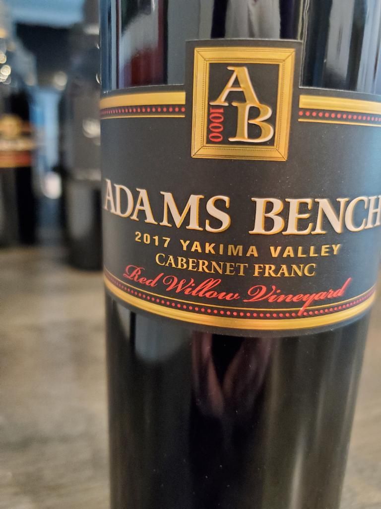 2017 Adams Bench Cabernet Franc Red Willow Vineyard