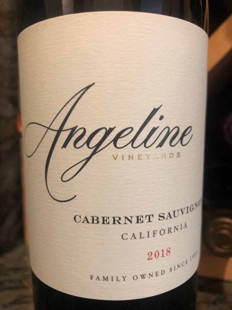 2018 Angeline Winery Cabernet Sauvignon California, USA, California ...