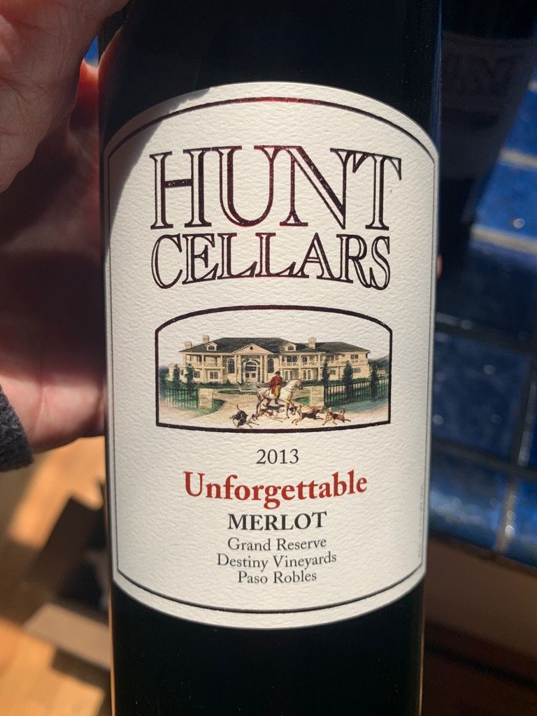 2014 Hunt Cellars Merlot Unforgettable, USA, California, Central Coast