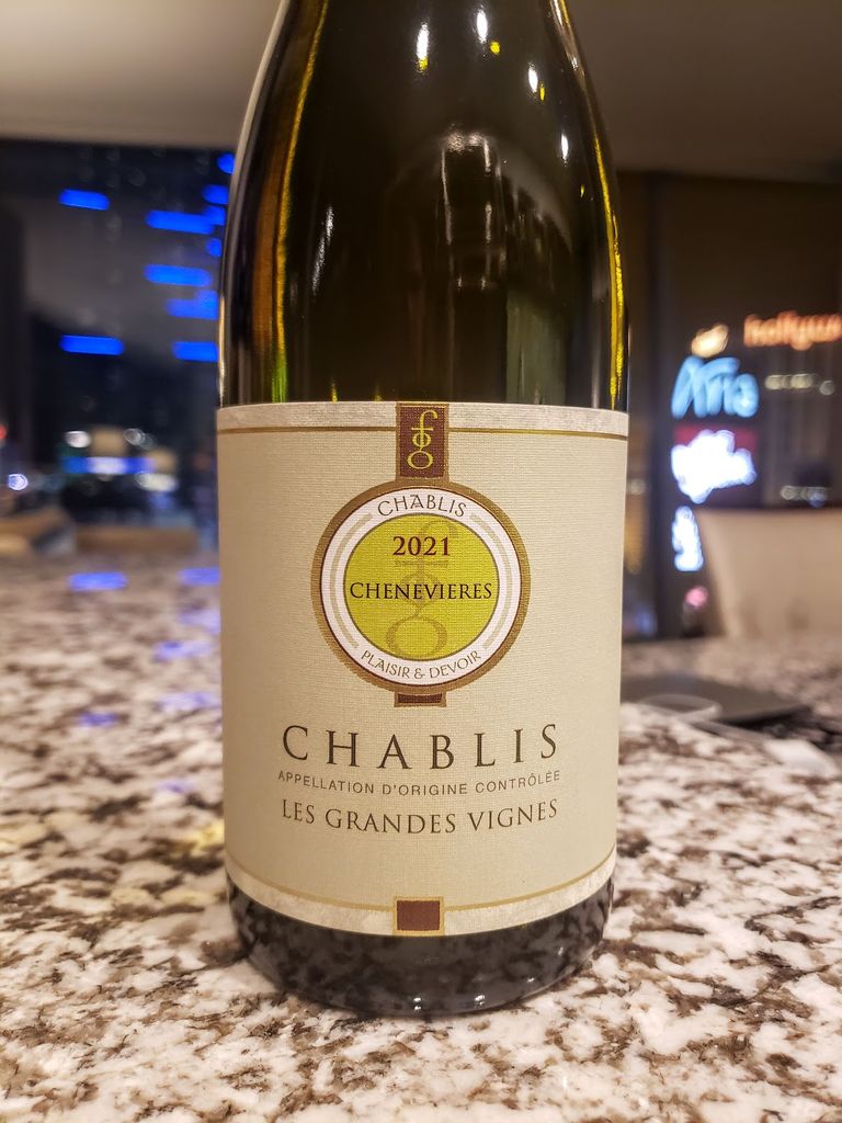 2022 Domaine des Chenevières Chablis, France, Burgundy, Chablis