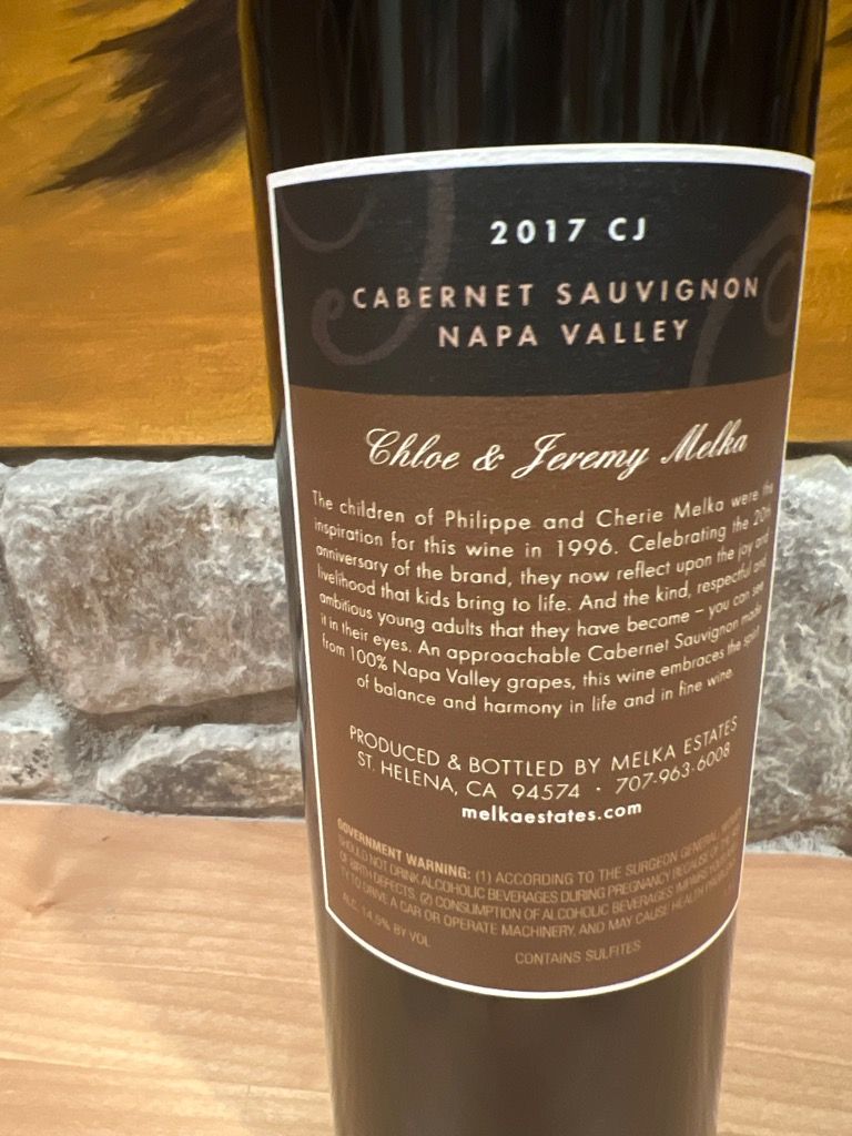 2019 Melka Cabernet Sauvignon, USA, California, Napa Valley - CellarTracker