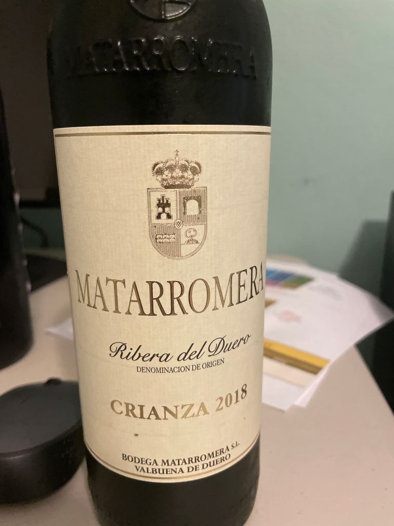 2016 Bodegas Matarromera Ribera del Duero Crianza - CellarTracker