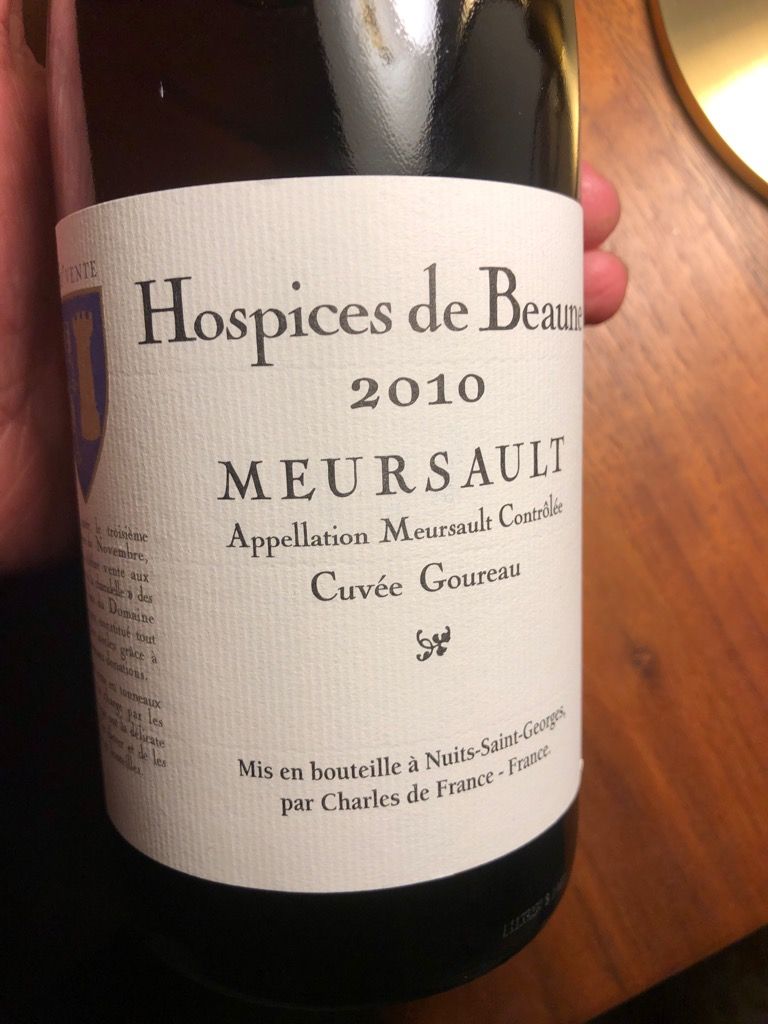 2010 Hospices de Beaune Meursault Cuvée Goureau - CellarTracker