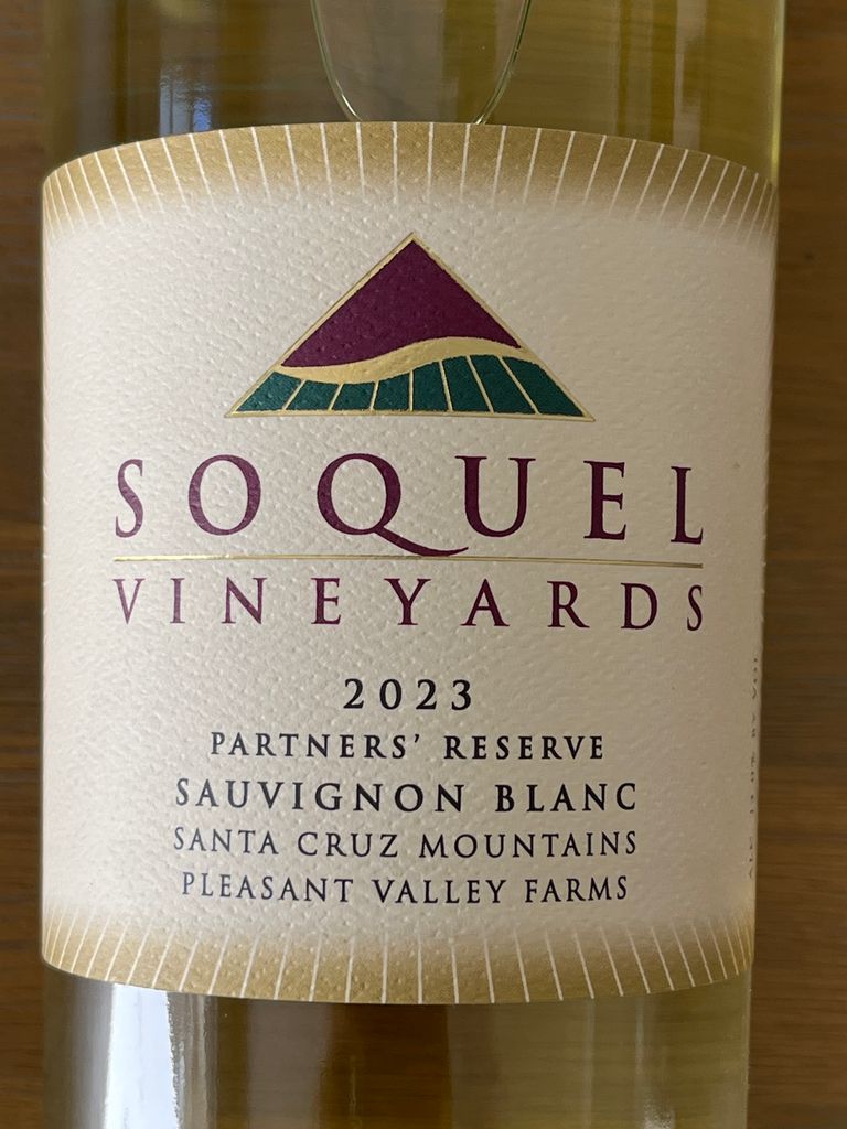 2023 Soquel Vineyards Sauvignon Blanc Partners' Reserve Pleasant Valley