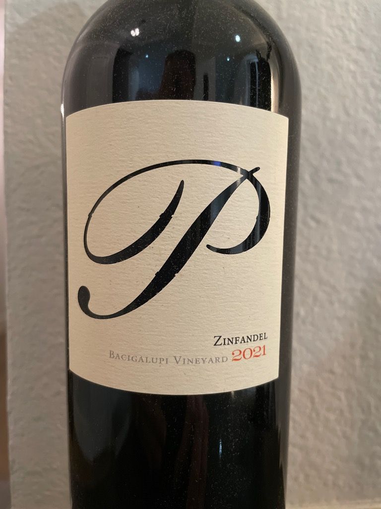 2021 Passalacqua Winery Zinfandel Bacigalupi Vineyard, USA, California ...