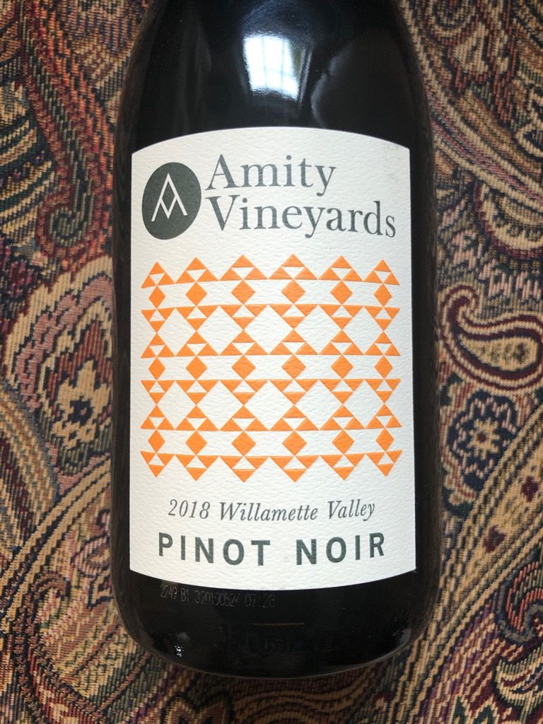 2018 Amity Vineyards Pinot Noir, USA, Oregon, Willamette Valley
