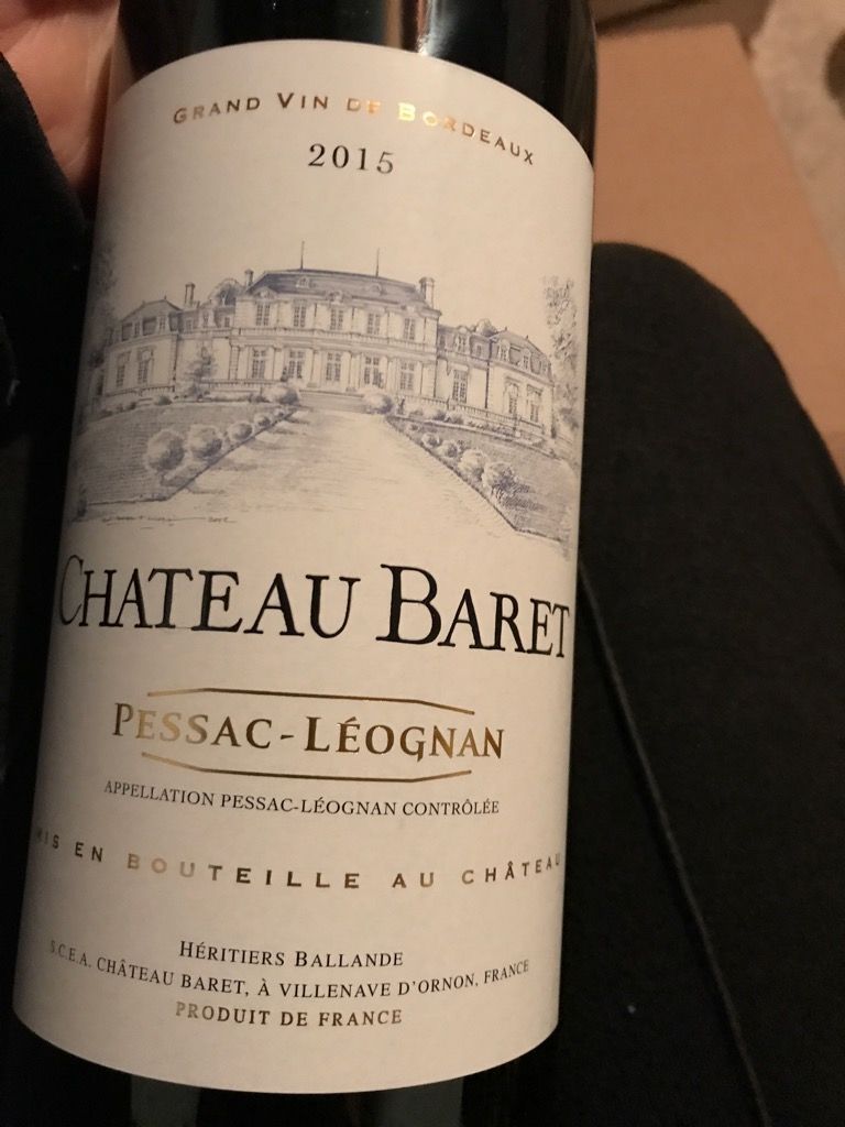 2015 Château Baret - CellarTracker