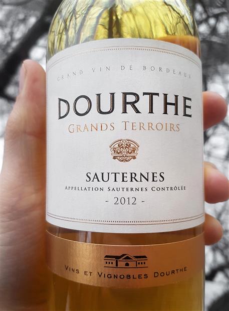 2012 Dourthe Sauternes Grands Terroirs, France, Bordeaux, Sauternais ...