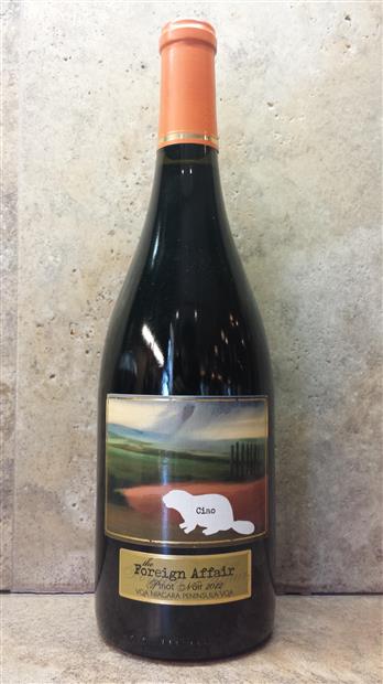 2012 The Foreign Affair Pinot Noir Canada Ontario Niagara Peninsula Niagara Peninsula VQA 