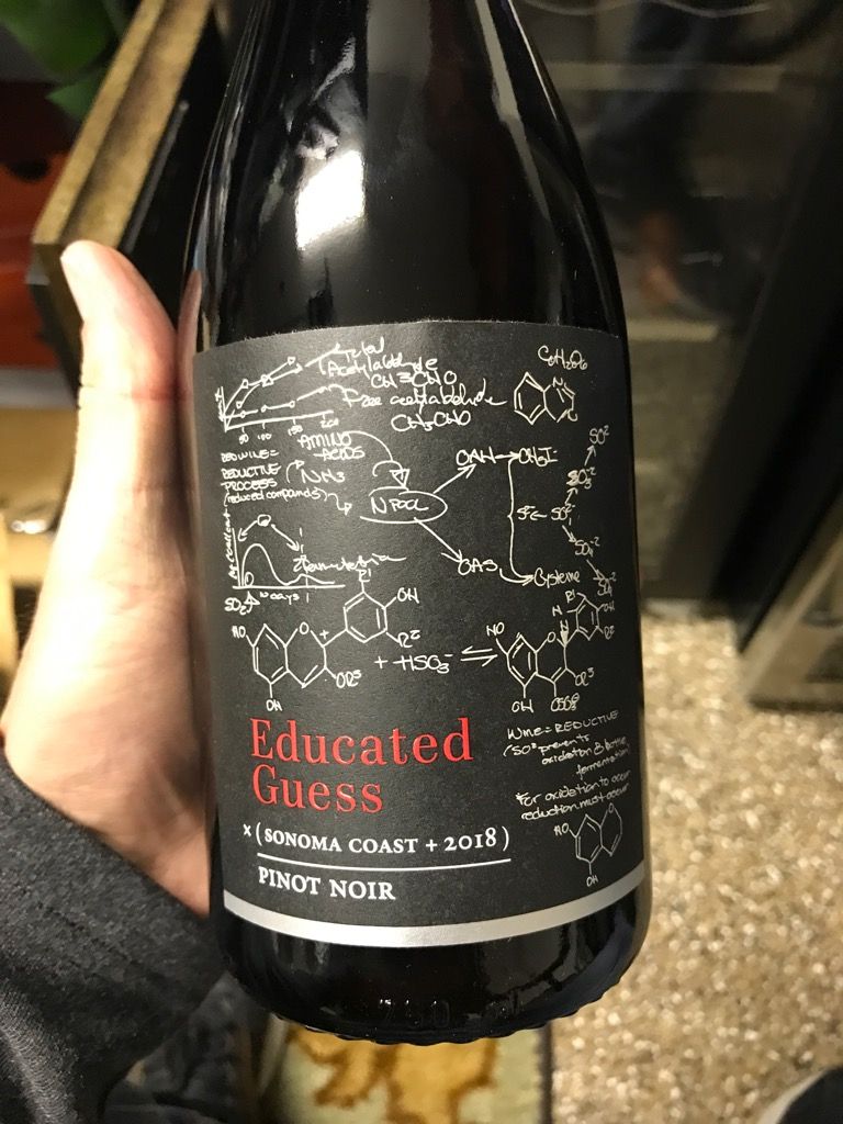 2018 Roots Run Deep Winery Pinot Noir Educated Guess, USA, California