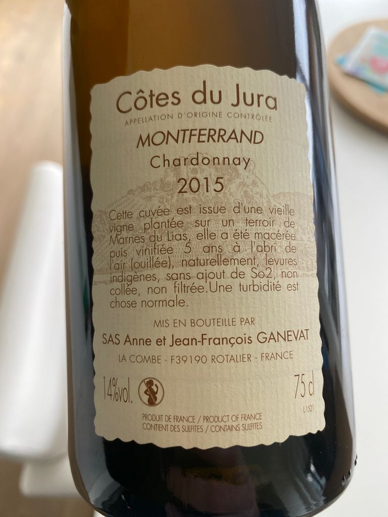 Côtes du Jura Chardonnay Les Miraculés  - 2017 - Anne et Jean-François Ganevat main image 1